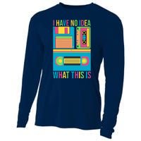 I Have No Idea What This Is Cassette Classic Music Cooling Performance Long Sleeve Crew