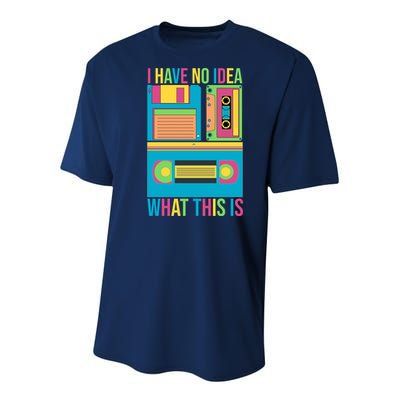 I Have No Idea What This Is Cassette Classic Music Youth Performance Sprint T-Shirt
