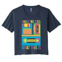 I Have No Idea What This Is Cassette Classic Music Crop Top