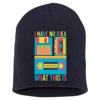 I Have No Idea What This Is Cassette Classic Music Short Acrylic Beanie