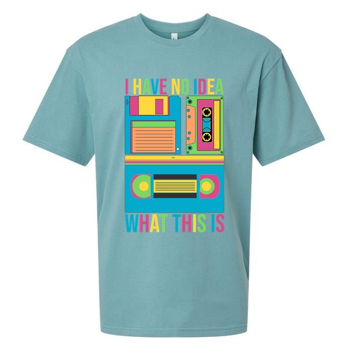 I Have No Idea What This Is Cassette Classic Music Sueded Cloud Jersey T-Shirt