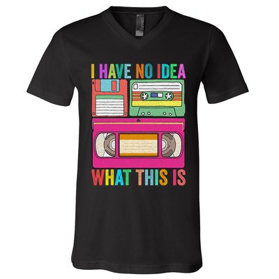 I Have No Idea What This Is 70s 80s 90s Outfit Men Women V-Neck T-Shirt