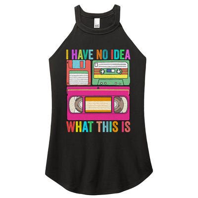 I Have No Idea What This Is 70s 80s 90s Outfit Men Women Women's Perfect Tri Rocker Tank