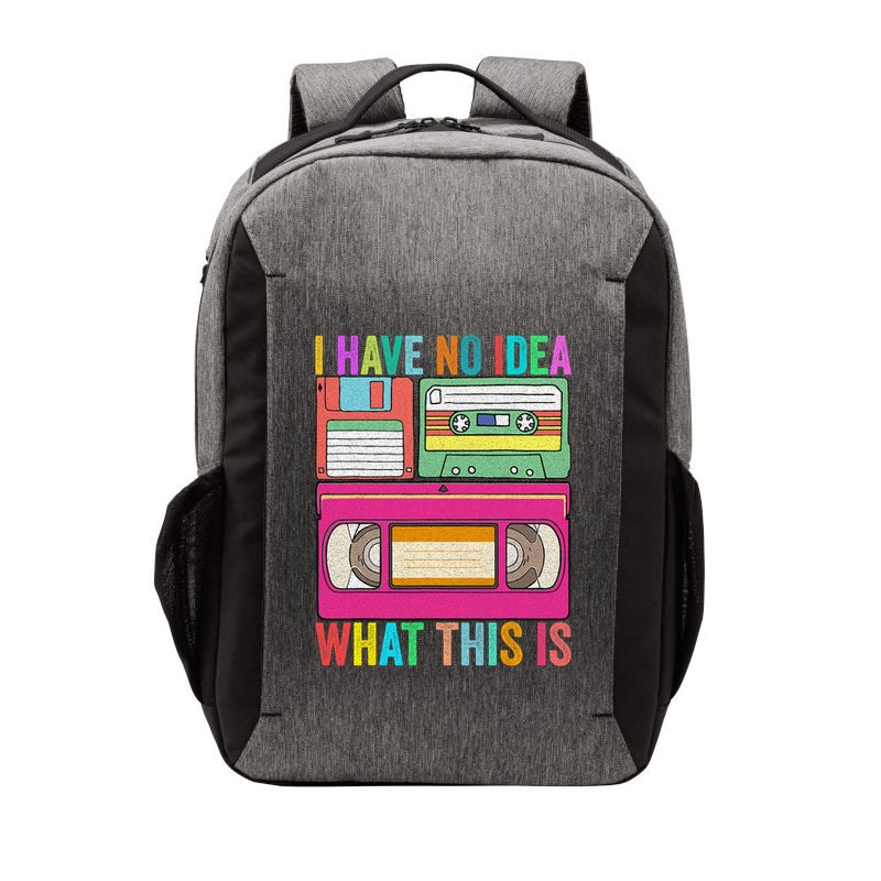 I Have No Idea What This Is 70s 80s 90s Outfit Men Women Vector Backpack