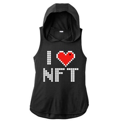 I Heart NFT Pixel Ladies PosiCharge Tri-Blend Wicking Draft Hoodie Tank