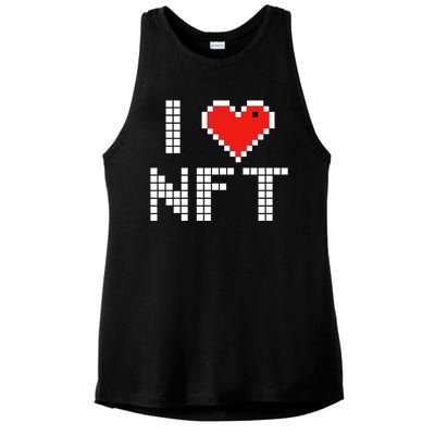 I Heart NFT Pixel Ladies PosiCharge Tri-Blend Wicking Tank