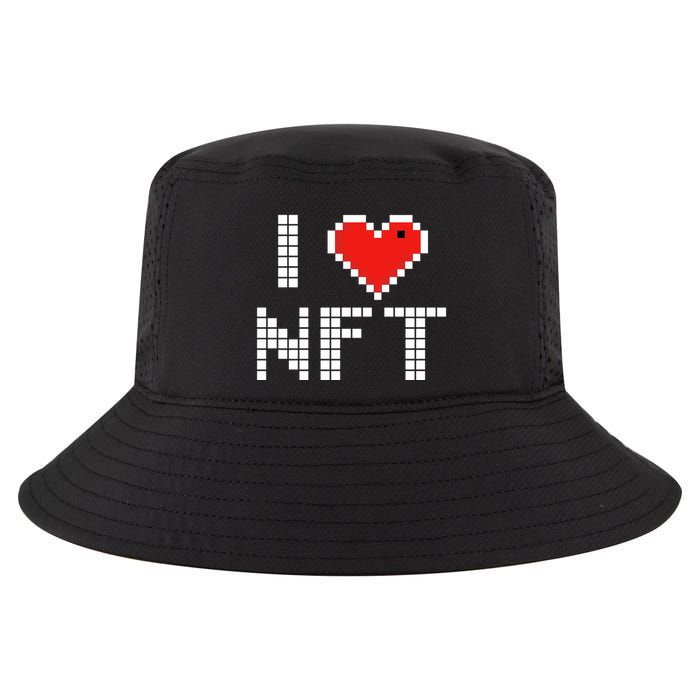 I Heart NFT Pixel Cool Comfort Performance Bucket Hat