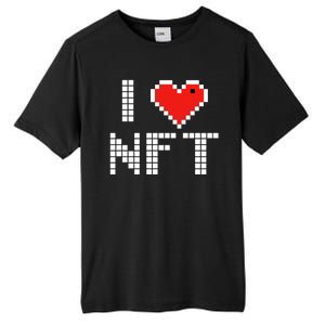 I Heart NFT Pixel Tall Fusion ChromaSoft Performance T-Shirt