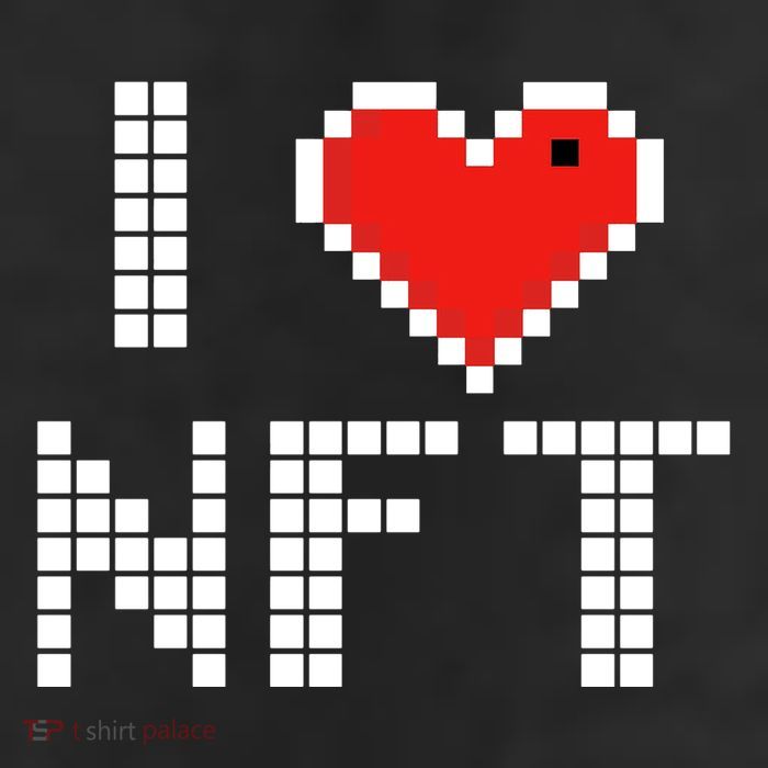 I Heart NFT Pixel 11oz C Handle Ceramic Mug