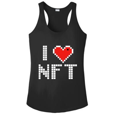 I Heart NFT Pixel Ladies PosiCharge Competitor Racerback Tank