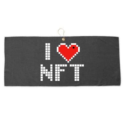 I Heart NFT Pixel Large Microfiber Waffle Golf Towel