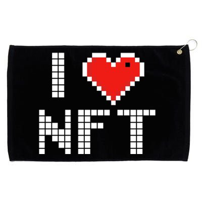 I Heart NFT Pixel Grommeted Golf Towel