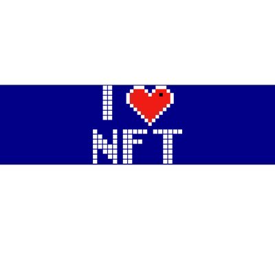 I Heart NFT Pixel Bumper Sticker