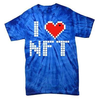 I Heart NFT Pixel Tie-Dye T-Shirt