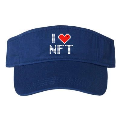 I Heart NFT Pixel Valucap Bio-Washed Visor