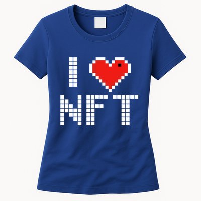 I Heart NFT Pixel Womens T-Shirt