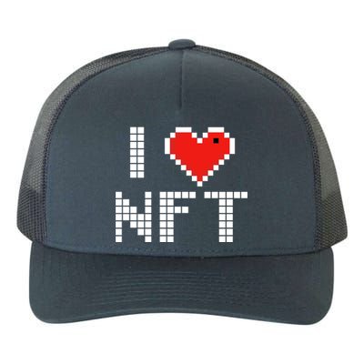 I Heart NFT Pixel Yupoong Adult 5-Panel Trucker Hat