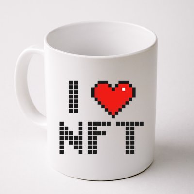 I Heart NFT Pixel Coffee Mug