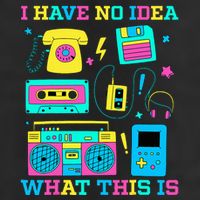 I Have No Idea What This Is 70s 80s 90s Outfit Premium Pullover Hoodie