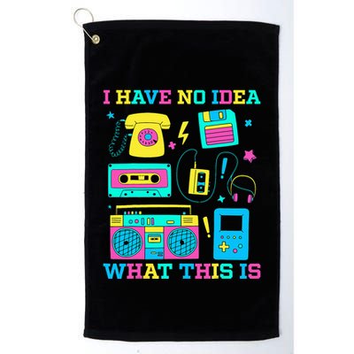 I Have No Idea What This Is 70s 80s 90s Outfit Golf Towel