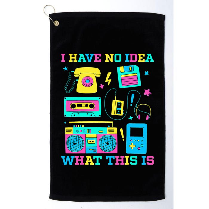 I Have No Idea What This Is 70s 80s 90s Outfit Golf Towel