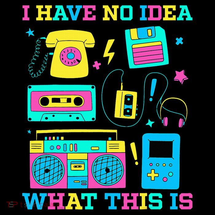 I Have No Idea What This Is 70s 80s 90s Outfit Kids T-Shirt