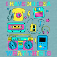 I Have No Idea What This Is 70s 80s 90s Outfit Sueded Cloud Jersey T-Shirt