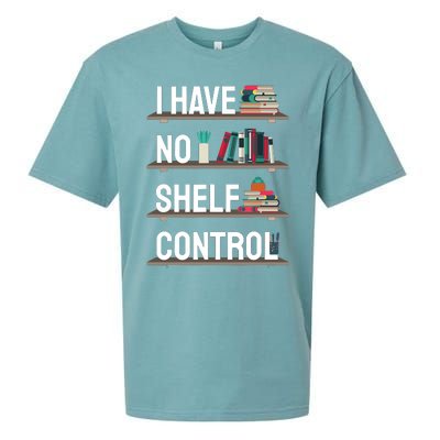 I Have No Shelf Control Shirt Book Lover Reading Bookworm Sueded Cloud Jersey T-Shirt