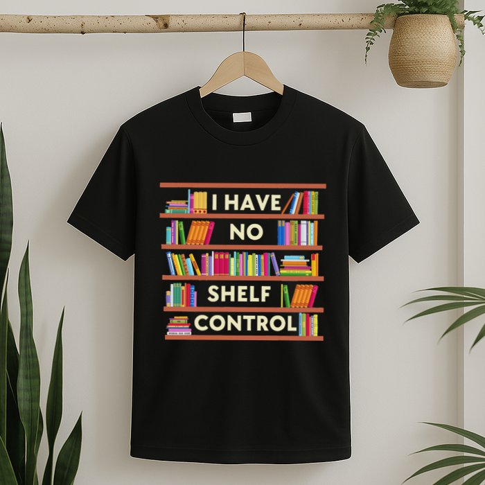 I Have No Shelf Control Funny Library Reading Lovers T-Shirt