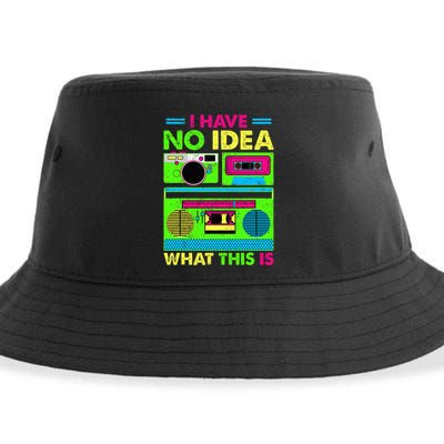 I Have No Idea What This Is 70s 80s 90s Sustainable Bucket Hat