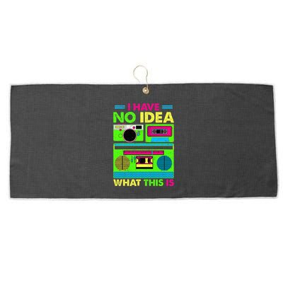 I Have No Idea What This Is 70s 80s 90s Large Microfiber Waffle Golf Towel