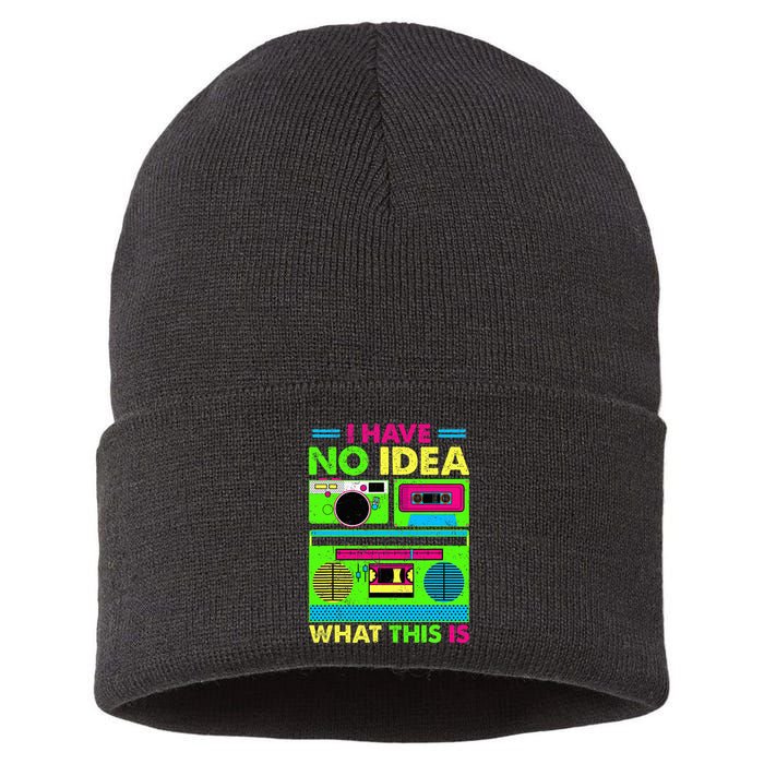 I Have No Idea What This Is 70s 80s 90s Sustainable Knit Beanie