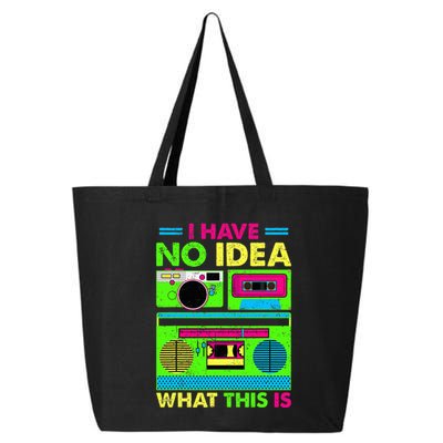 I Have No Idea What This Is 70s 80s 90s 25L Jumbo Tote