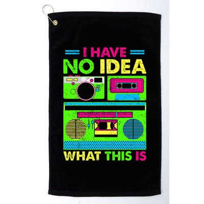I Have No Idea What This Is 70s 80s 90s Golf Towel
