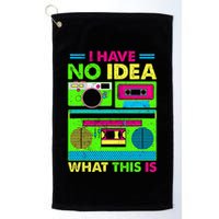 I Have No Idea What This Is 70s 80s 90s Golf Towel