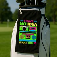 I Have No Idea What This Is 70s 80s 90s Golf Towel