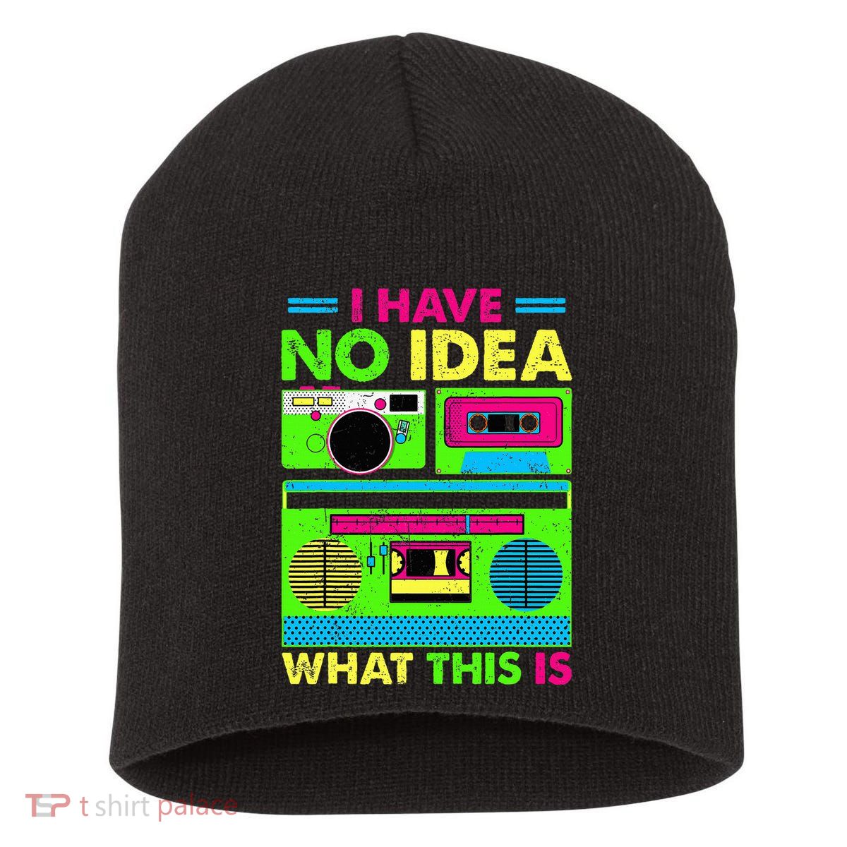 I Have No Idea What This Is 70s 80s 90s Short Acrylic Beanie
