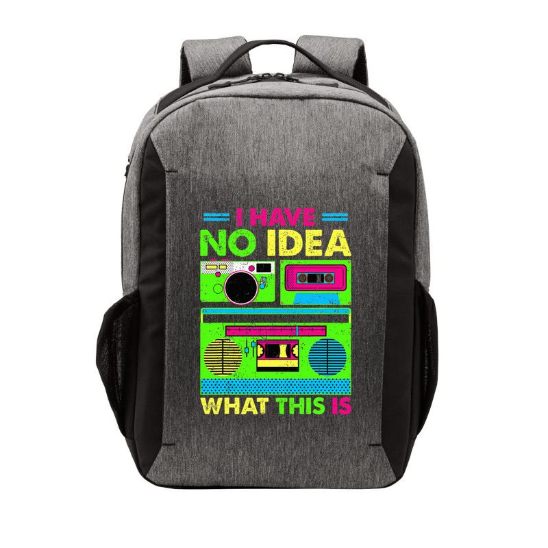I Have No Idea What This Is 70s 80s 90s Vector Backpack