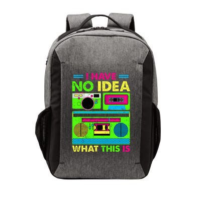 I Have No Idea What This Is 70s 80s 90s Vector Backpack