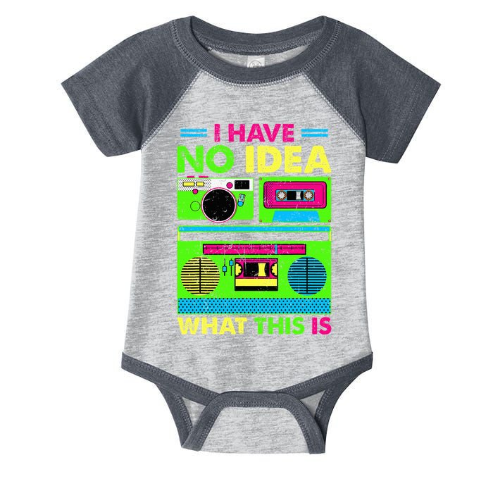I Have No Idea What This Is 70s 80s 90s Infant Baby Jersey Bodysuit
