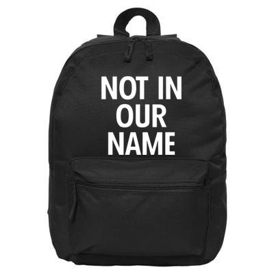 Israel Hamas Not In Our Name Jews Say Cease Fire Now 16 in Basic Backpack