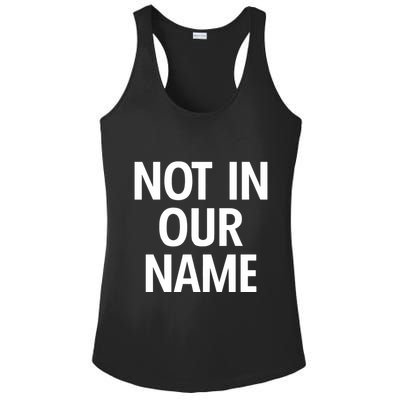 Israel Hamas Not In Our Name Jews Say Cease Fire Now Ladies PosiCharge Competitor Racerback Tank