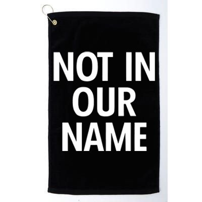 Israel Hamas Not In Our Name Jews Say Cease Fire Now Platinum Collection Golf Towel