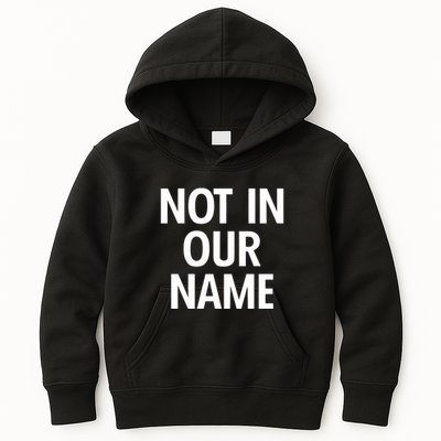 Israel Hamas Not In Our Name Jews Say Cease Fire Now Kids Hoodie