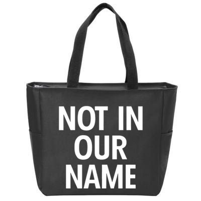Israel Hamas Not In Our Name Jews Say Cease Fire Now Zip Tote Bag
