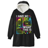 I Have No Idea What This Is 80s 90s Hooded Wearable Blanket