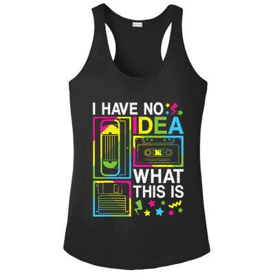 I Have No Idea What This Is 80s 90s Ladies PosiCharge Competitor Racerback Tank