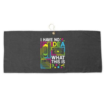 I Have No Idea What This Is 80s 90s Large Microfiber Waffle Golf Towel