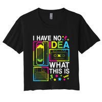 I Have No Idea What This Is 80s 90s Crop Top