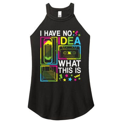 I Have No Idea What This Is 80s 90s Women's Perfect Tri Rocker Tank